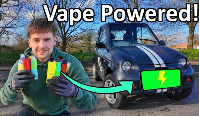 500 Tek Kullanımlık Vape ile Elektrikli Araç Çalıştırıldı