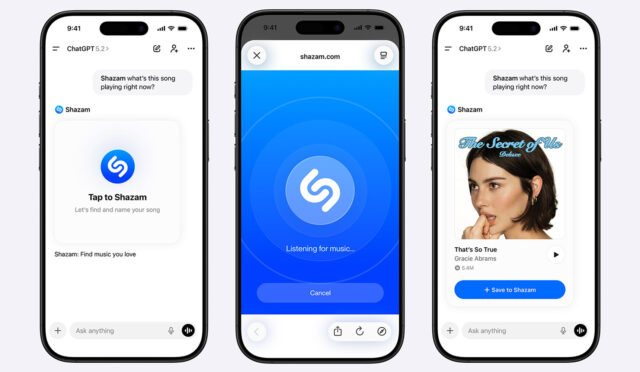 ChatGPT’ye Shazam Entegrasyonu Geldi